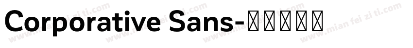 Corporative Sans字体转换